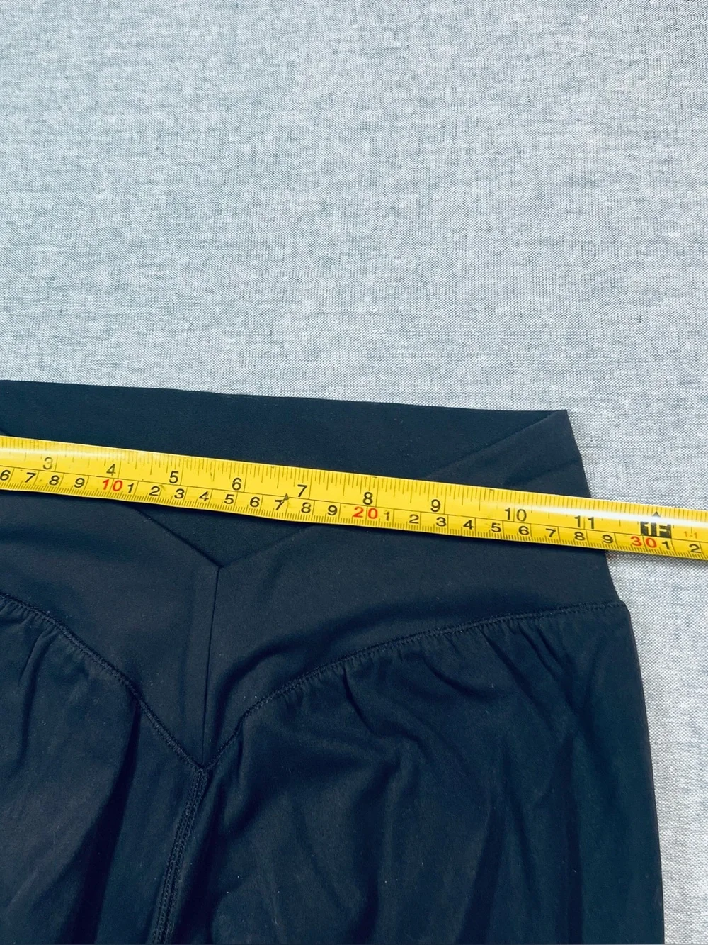 Buffbunny Women's Large Leggings Crossover Front Black Athletic Gym Workout - Picture 5 of 5